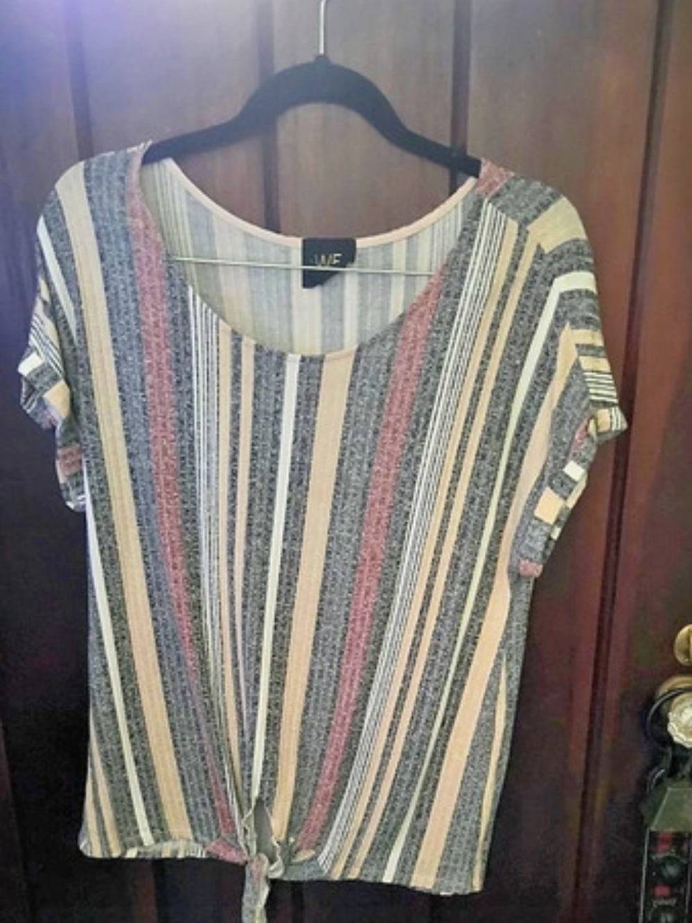 Women's Striped Short Sleeve Top